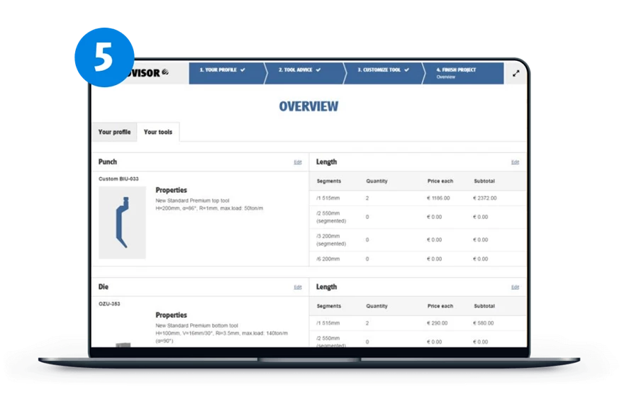 WILA Tool Advisor - step 5